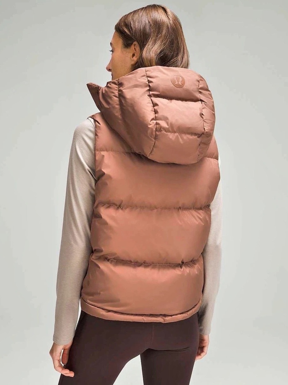 Lululemon Wunder Puff Cropped Vest Roasted Brown Size 6